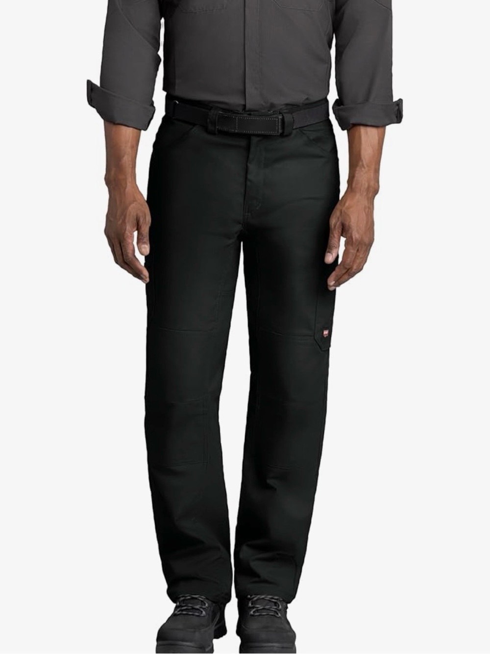 Red Kap Men's Double Knee No-Scratch Shop Black Pants Regular Fit Size 38x32